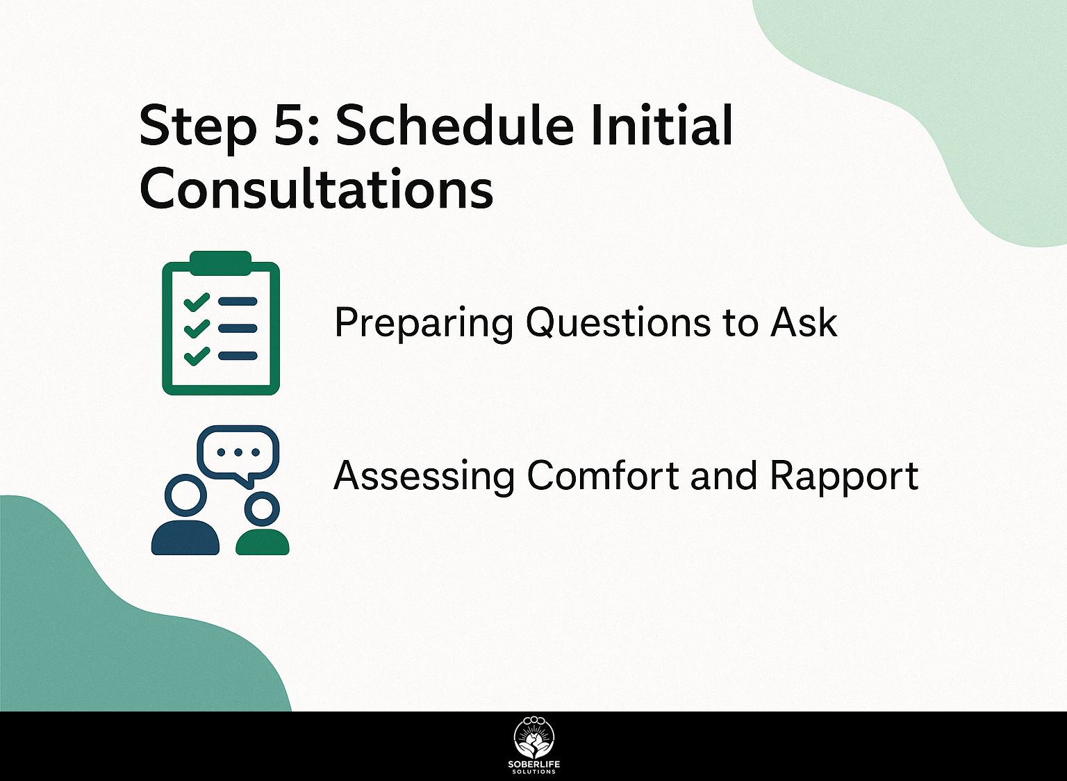 Step 5: Schedule Initial Consultations