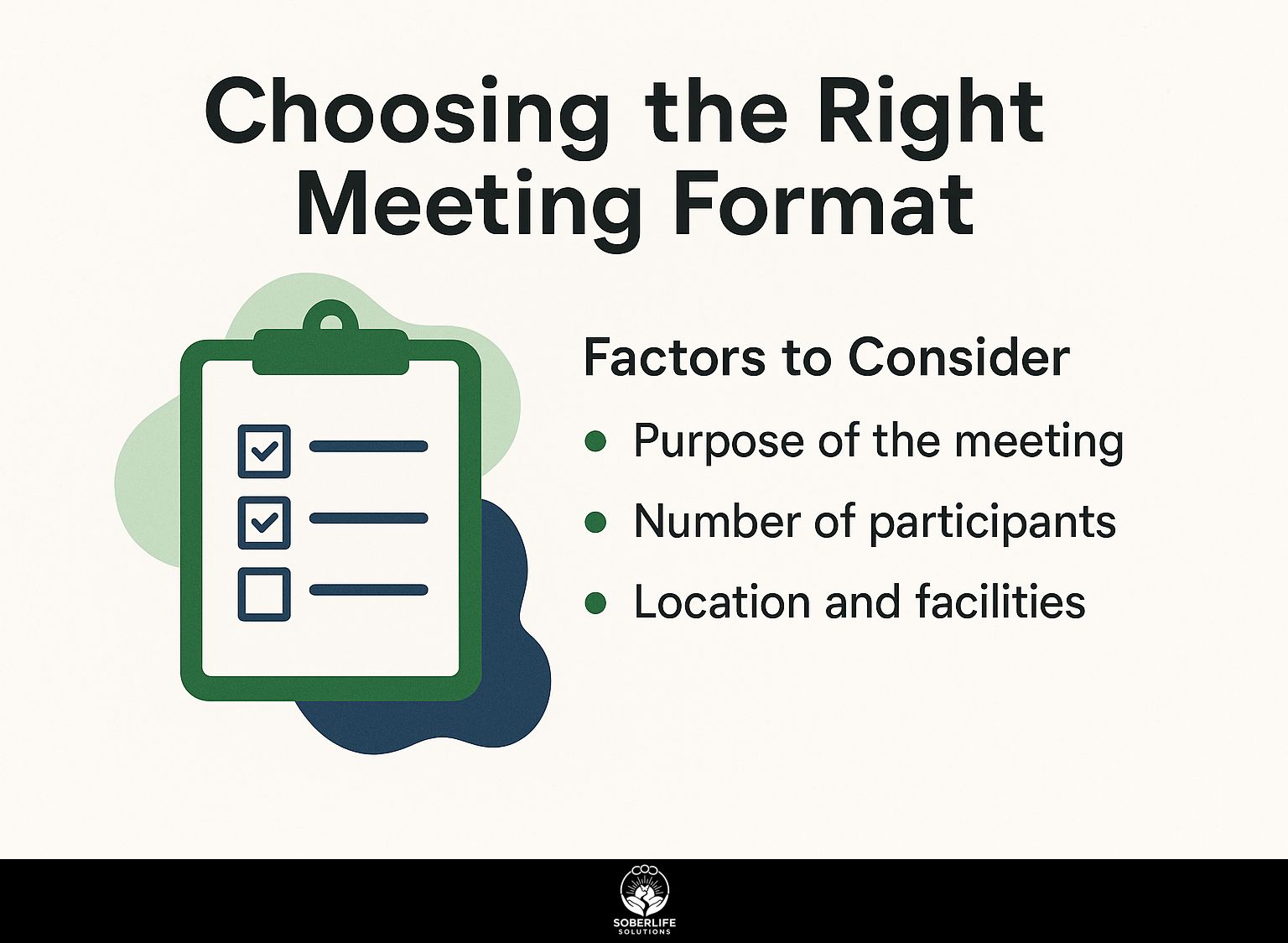 Choosing the Right Meeting Format