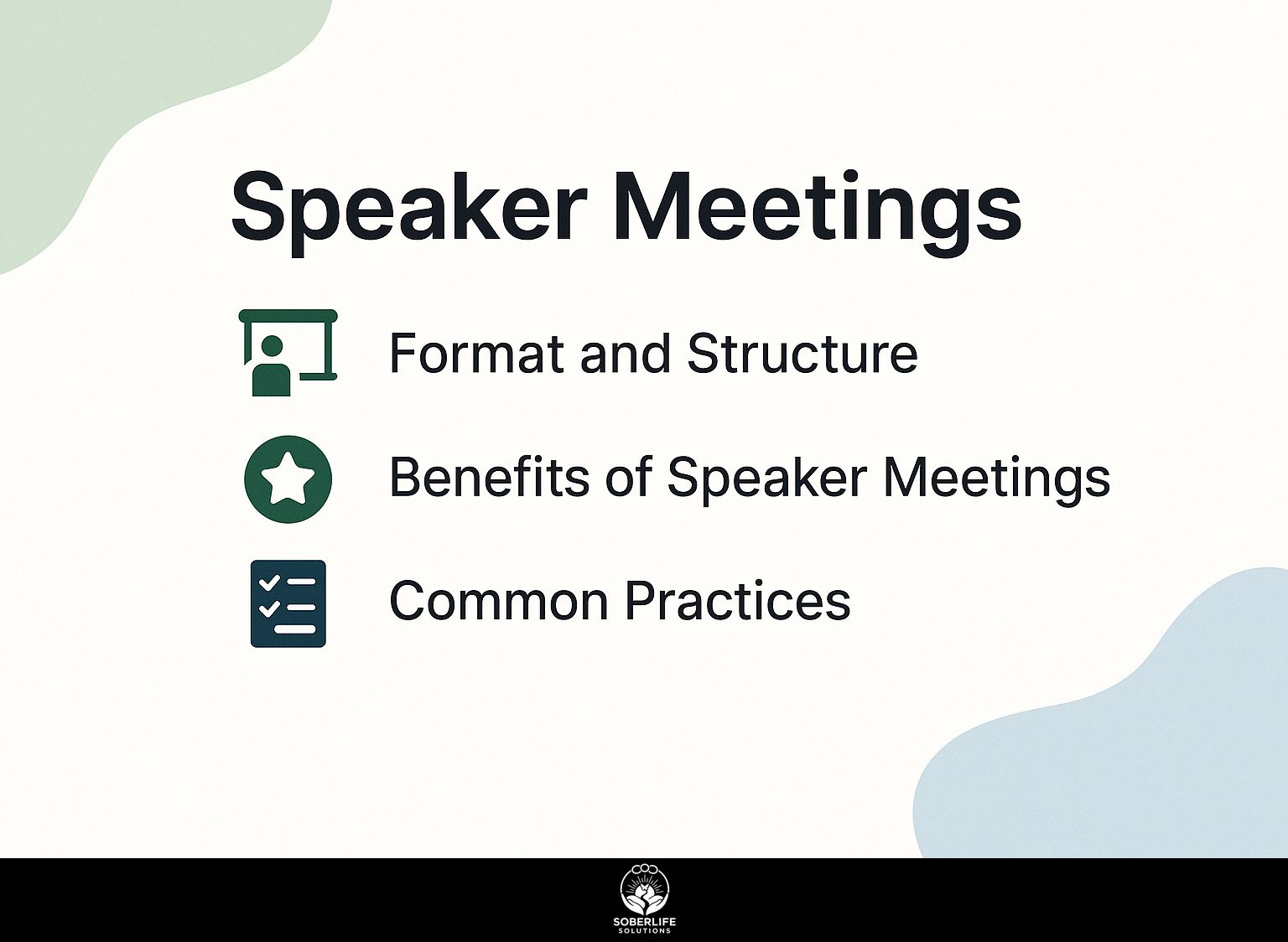 Speaker Meetings