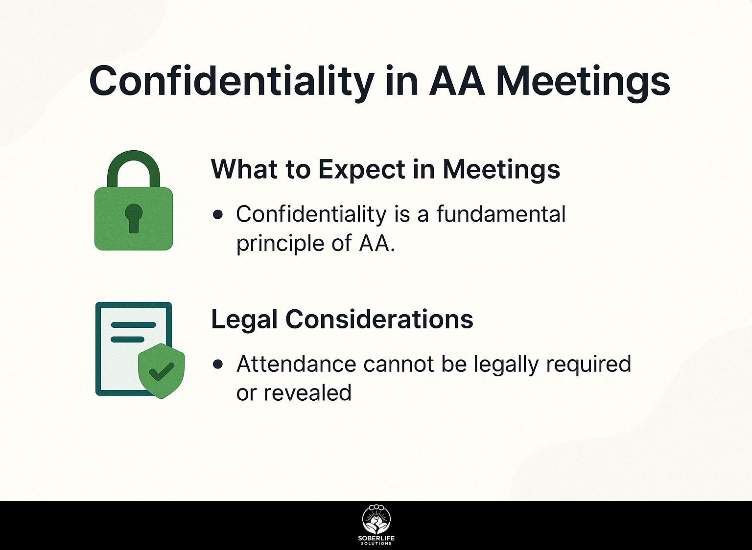 Confidentiality in AA Meetings