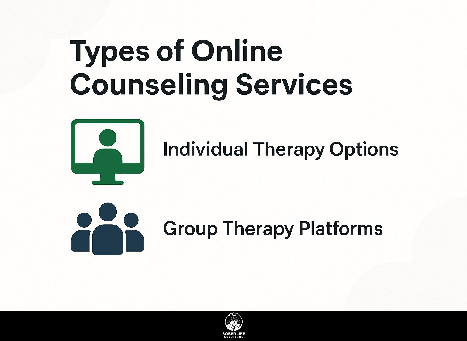 Types of Online Counseling Services