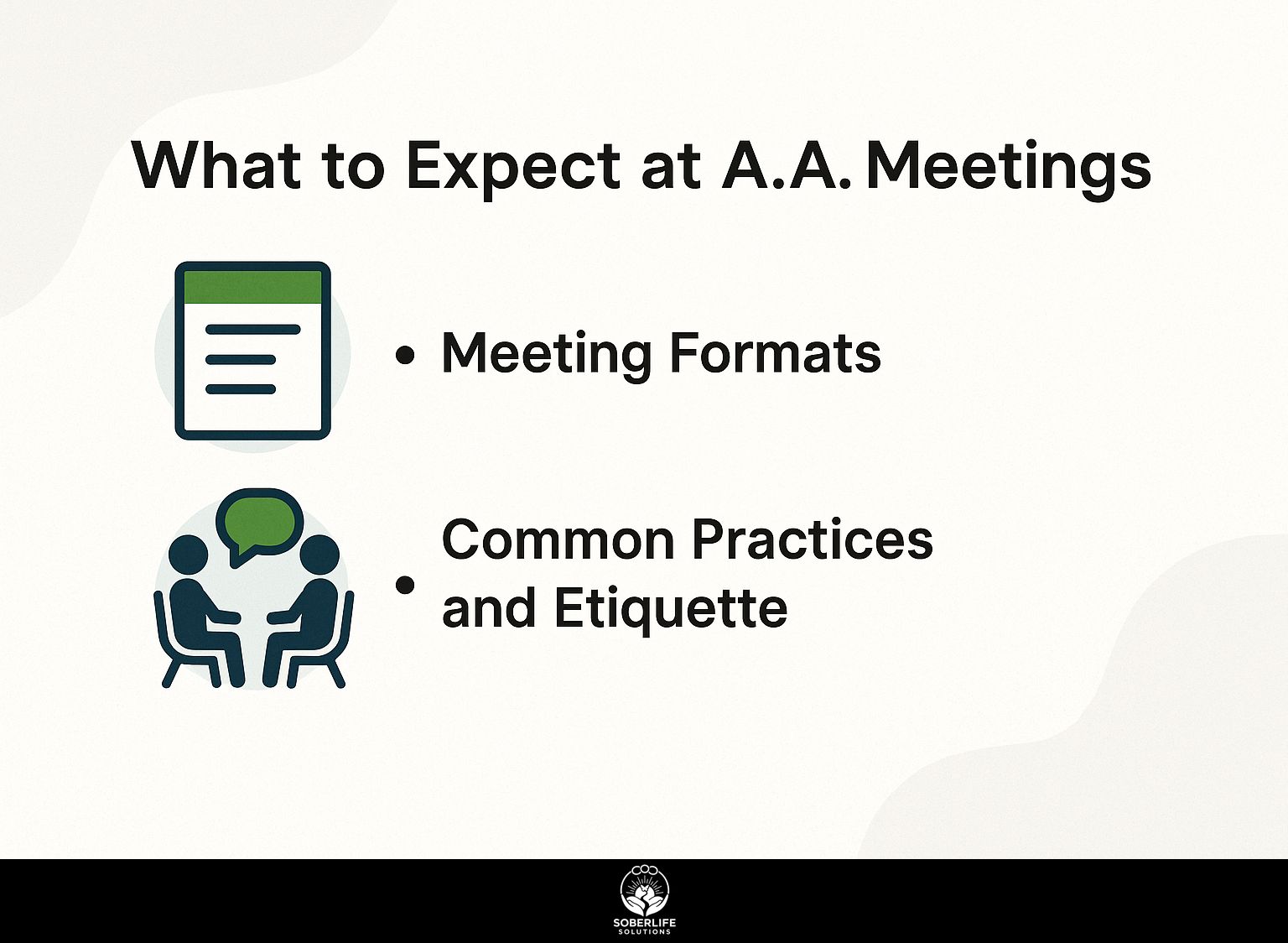 What to Expect at A.A. Meetings
