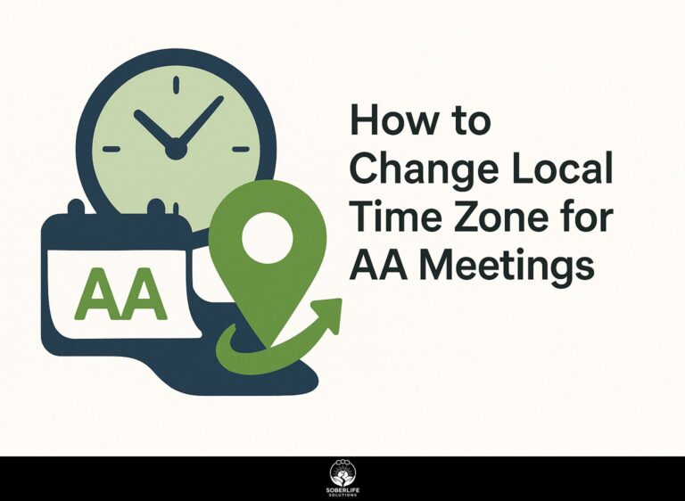 How to Change Local Time Zone for AA Meetings