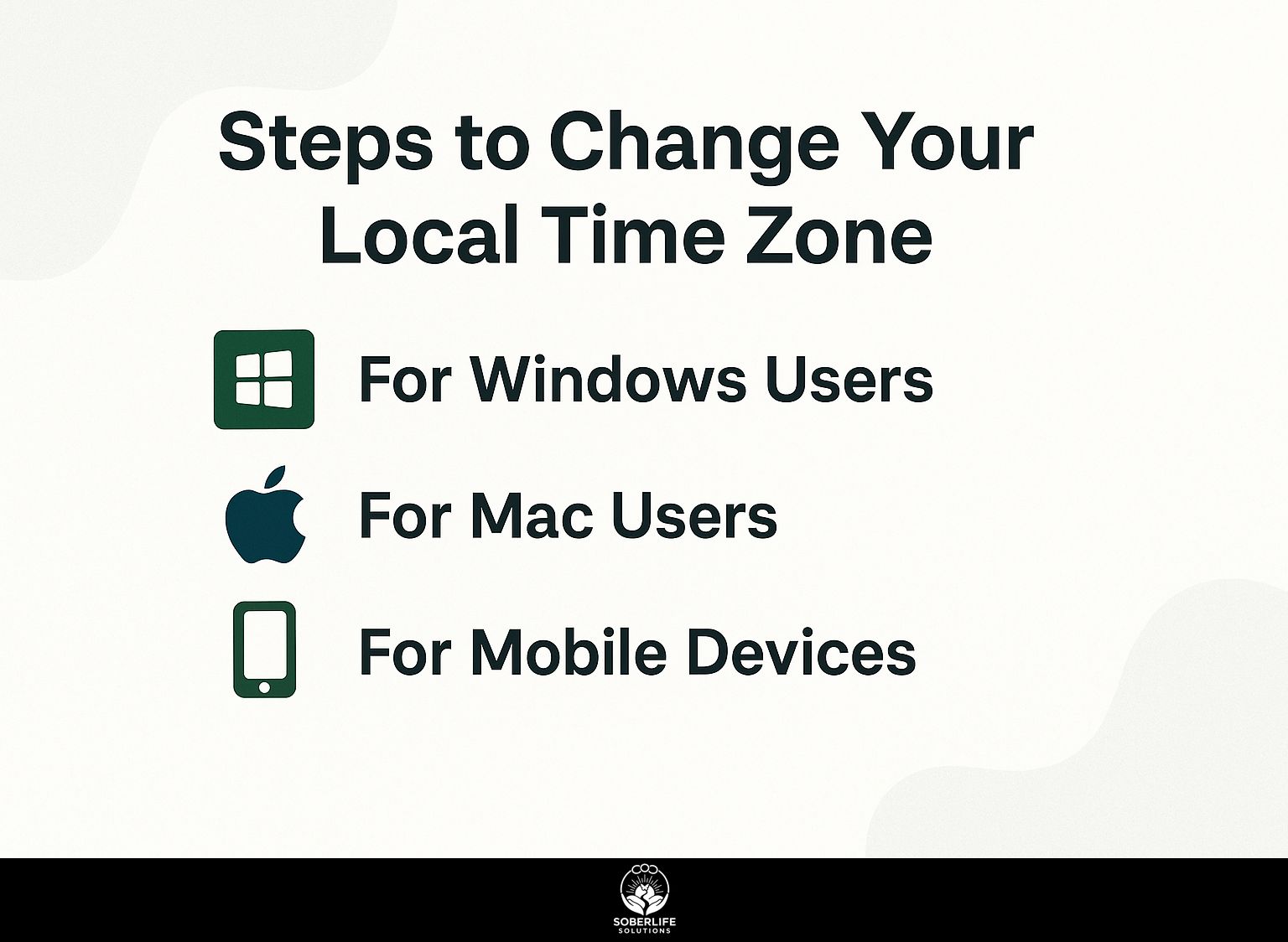 Steps to Change Your Local Time Zone