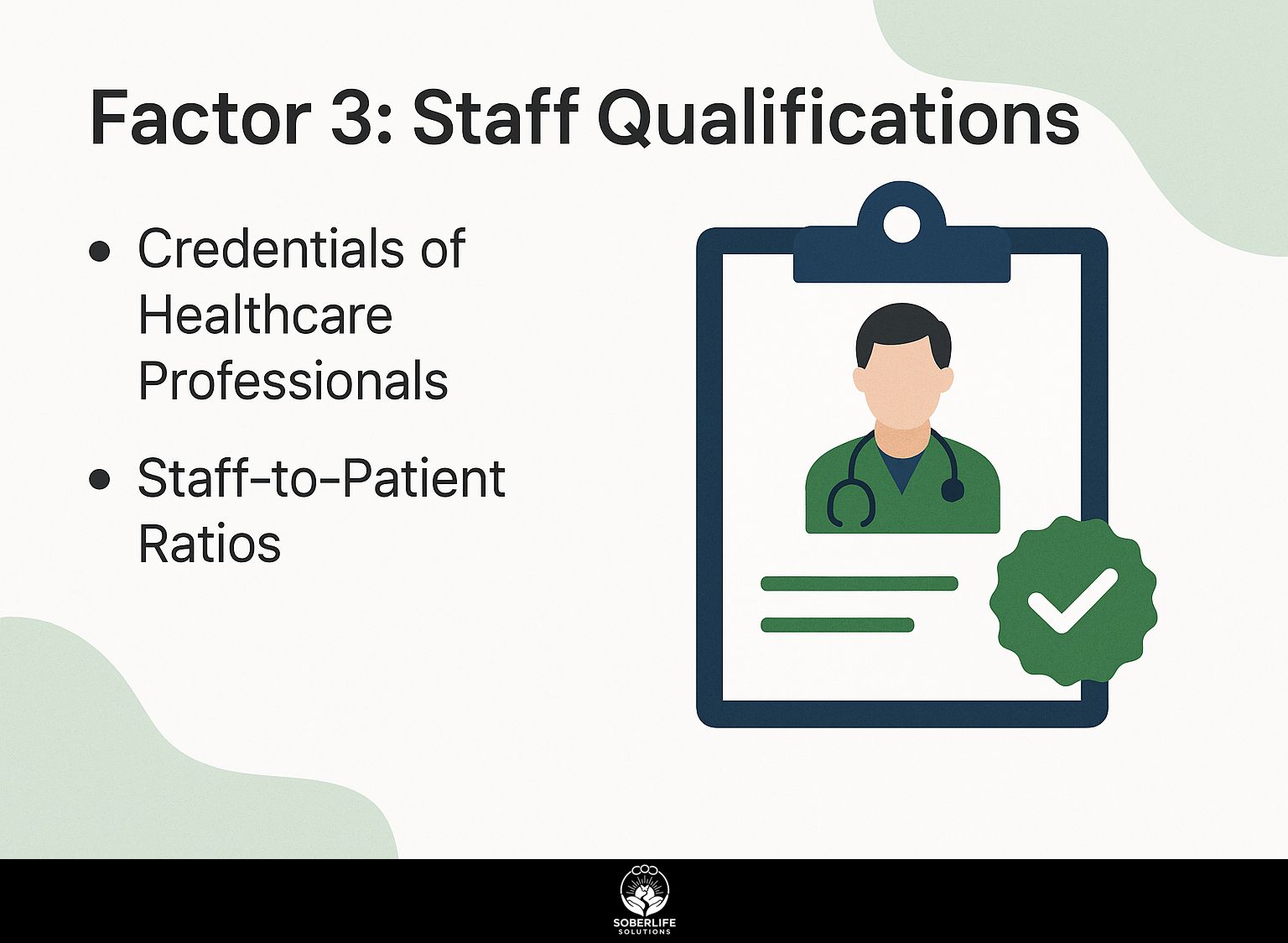 Factor 3: Staff Qualifications