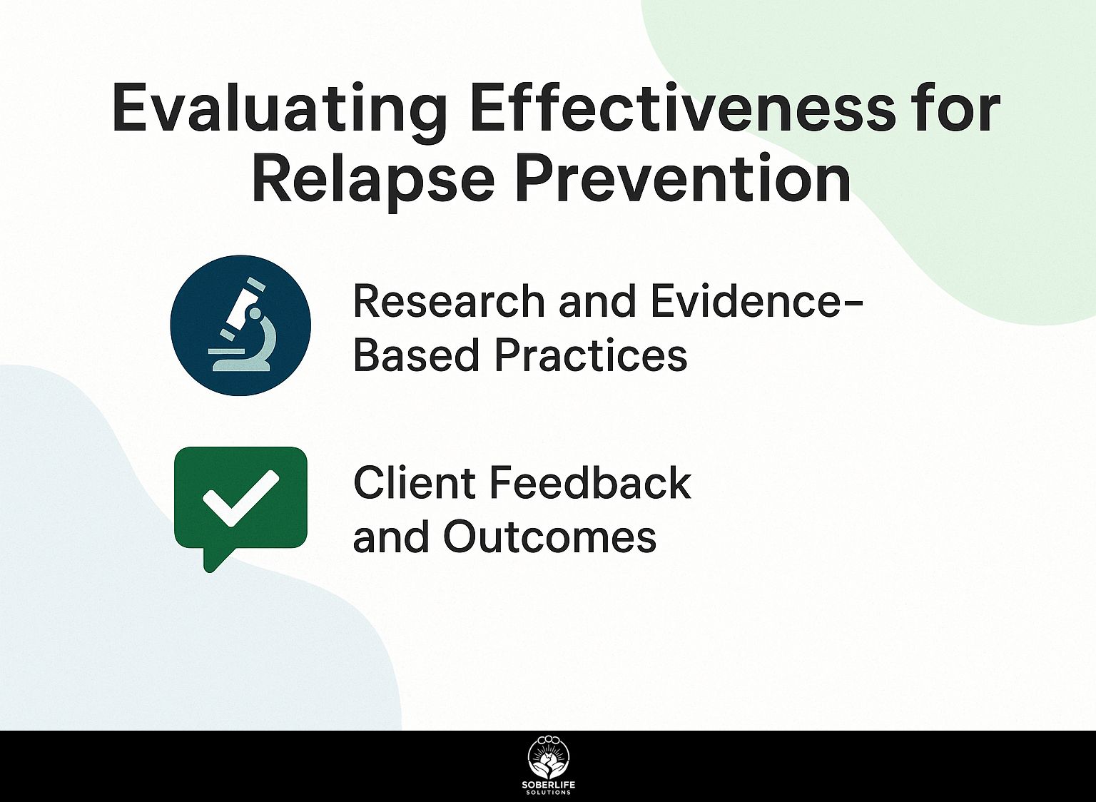 Evaluating Effectiveness for Relapse Prevention