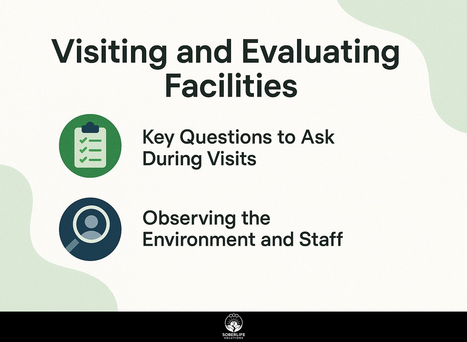 Visiting and Evaluating Facilities