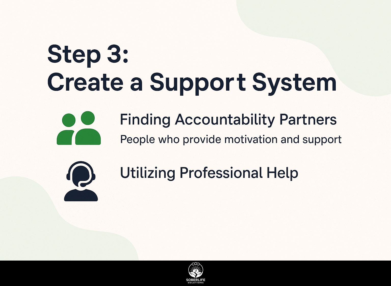 Step 3: Create a Support System