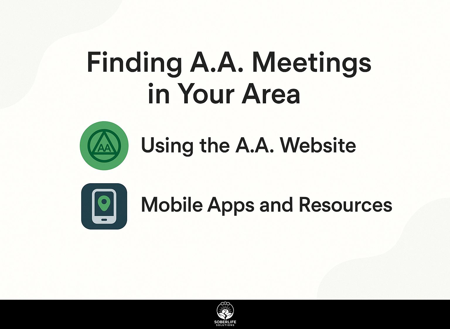 Finding A.A. Meetings in Your Area
