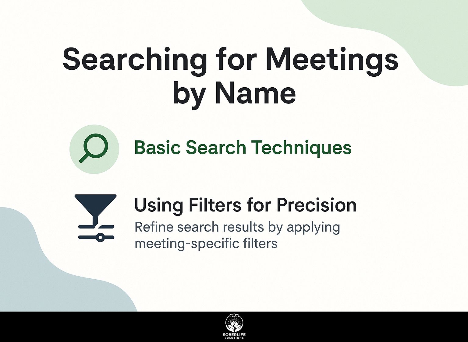 Searching for Meetings by Name