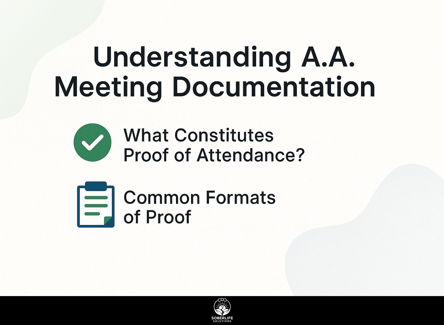 Understanding A.A. Meeting Documentation