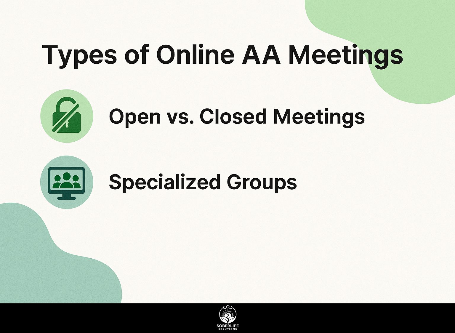 Types of Online AA Meetings