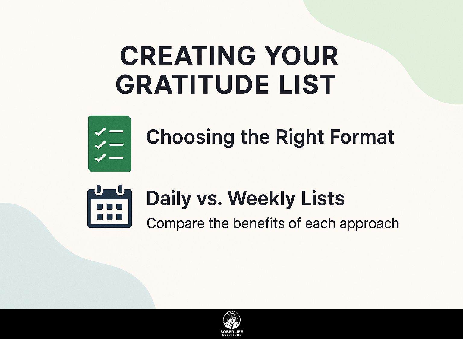 Creating Your Gratitude List