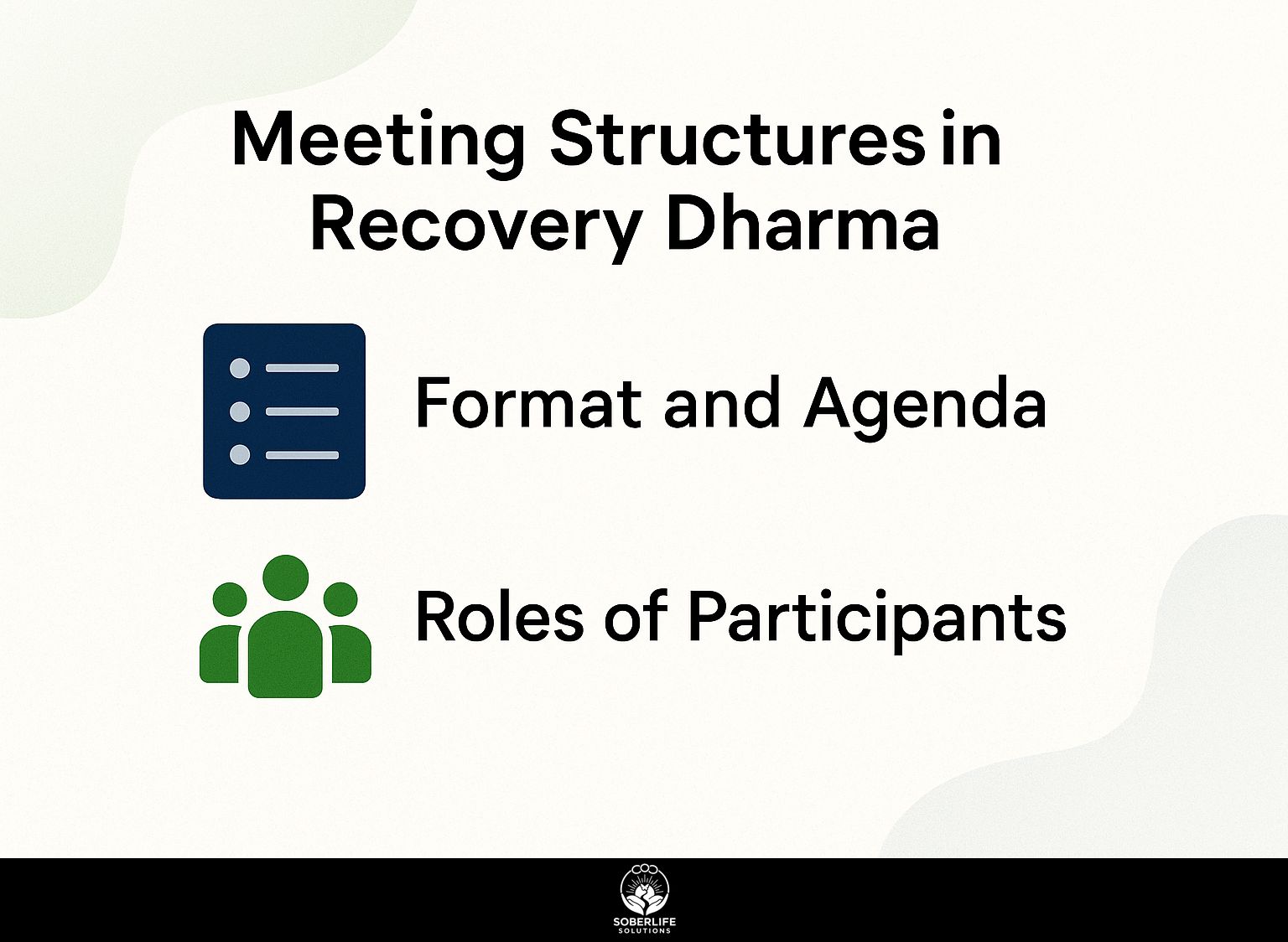 Meeting Structures in Recovery Dharma