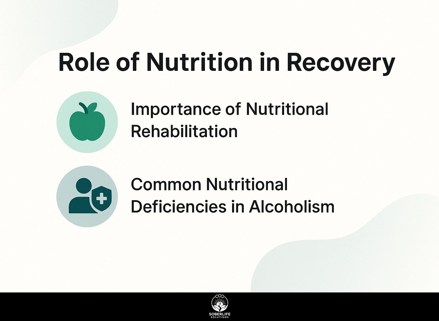 Role of Nutrition in Recovery