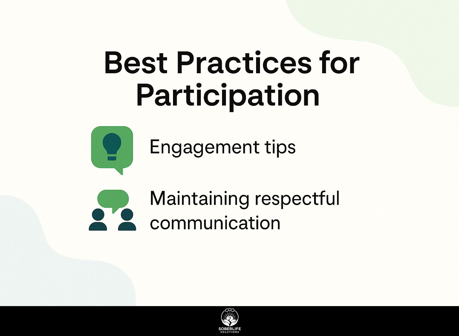 Best Practices for Participation