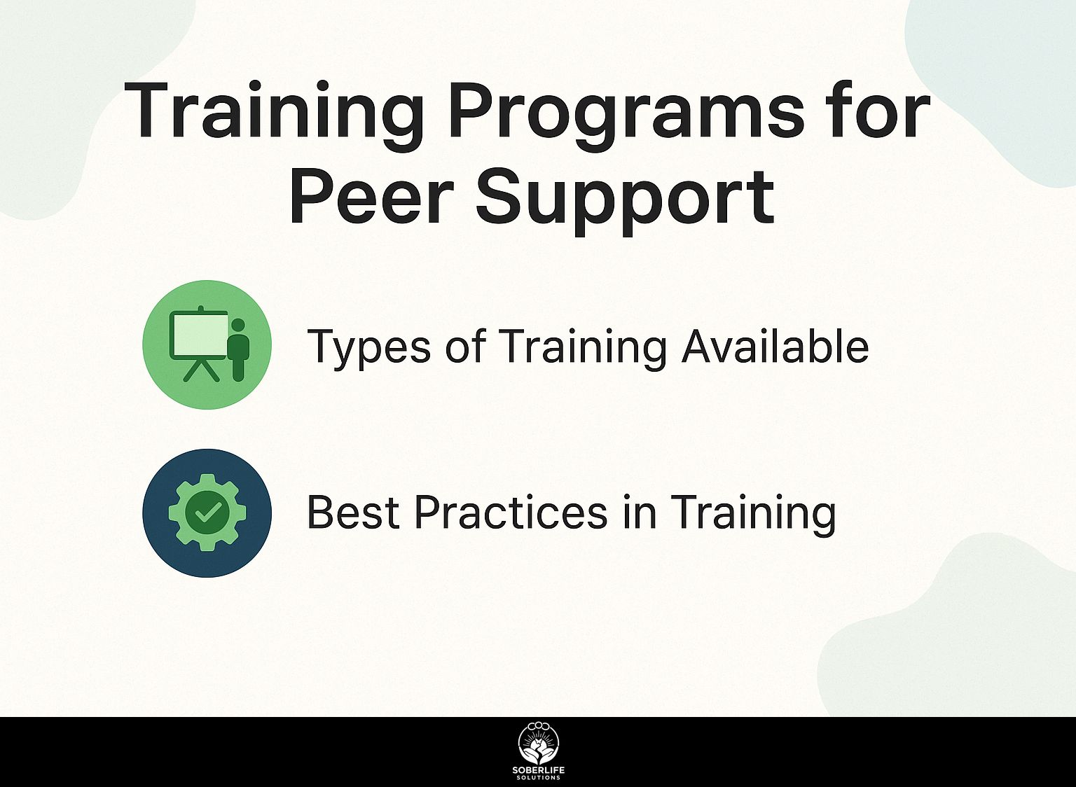 Training Programs for Peer Support