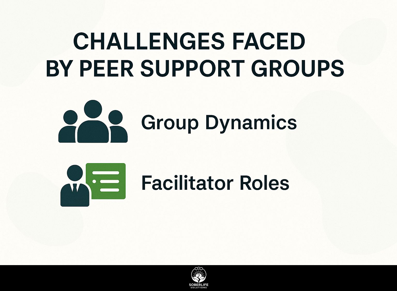 Challenges Faced by Peer Support Groups