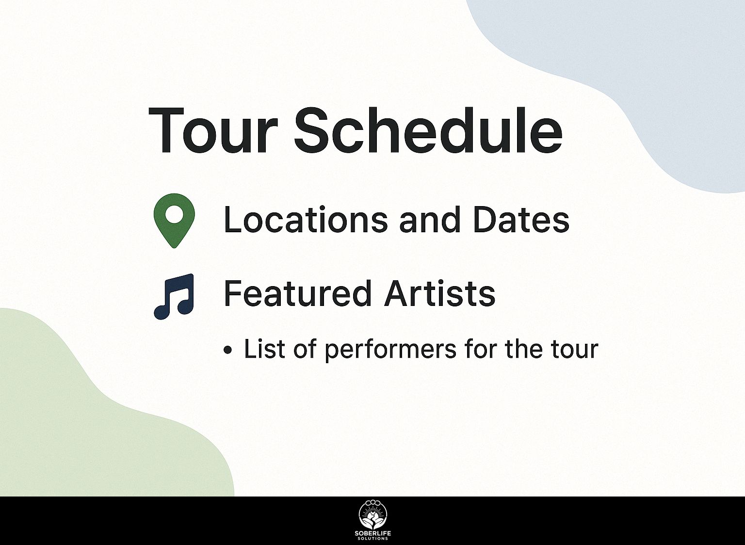 Tour Schedule