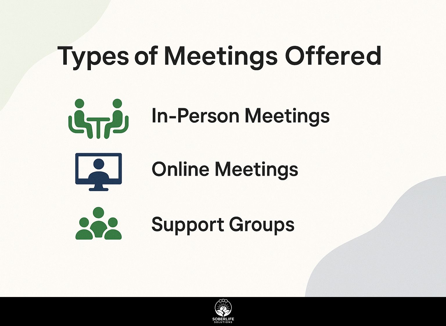 Types of Meetings Offered