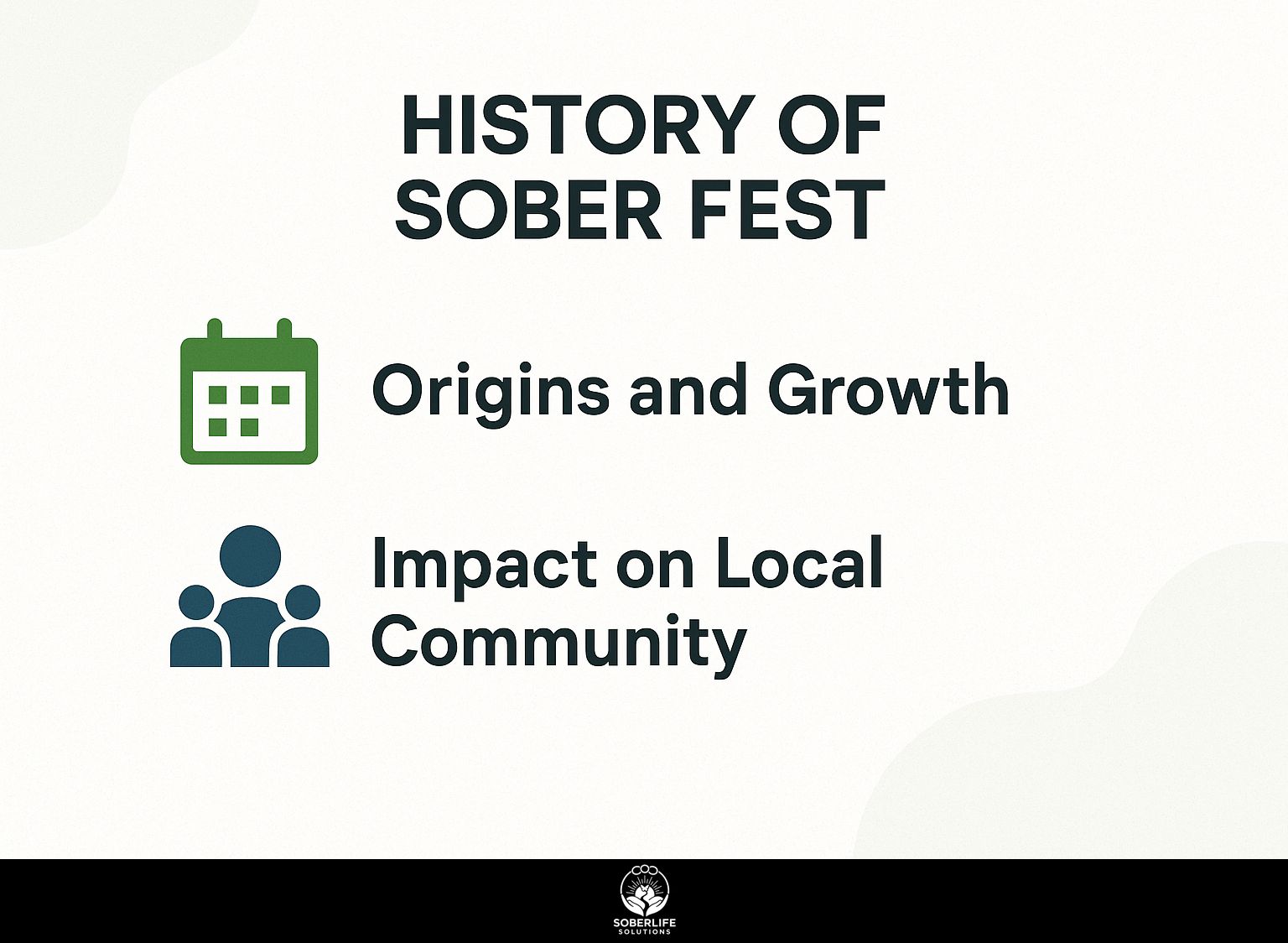 History of Sober Fest