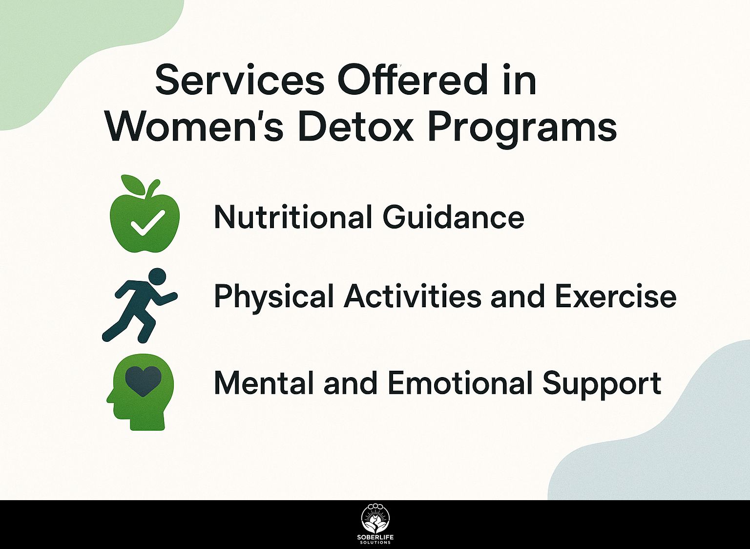 Services Offered in Women's Detox Programs