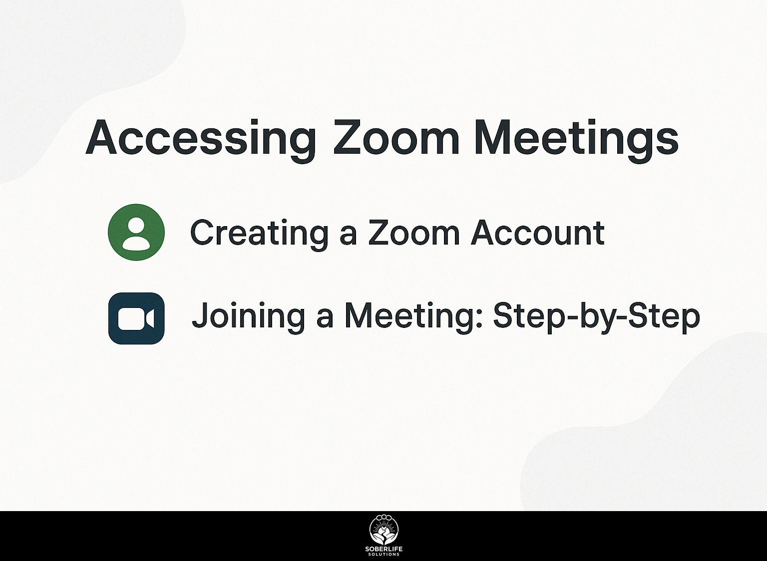 Accessing Zoom Meetings