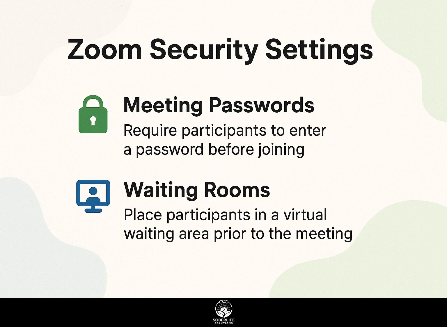 Zoom Security Settings