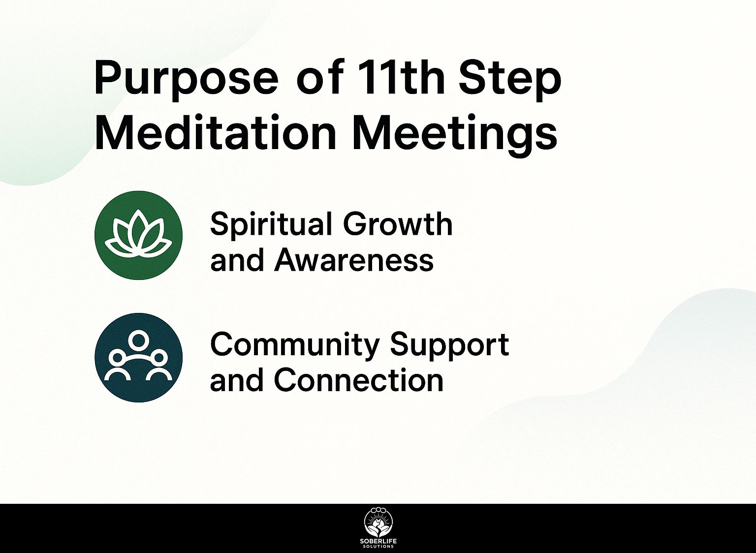 Purpose of 11th Step Meditation Meetings