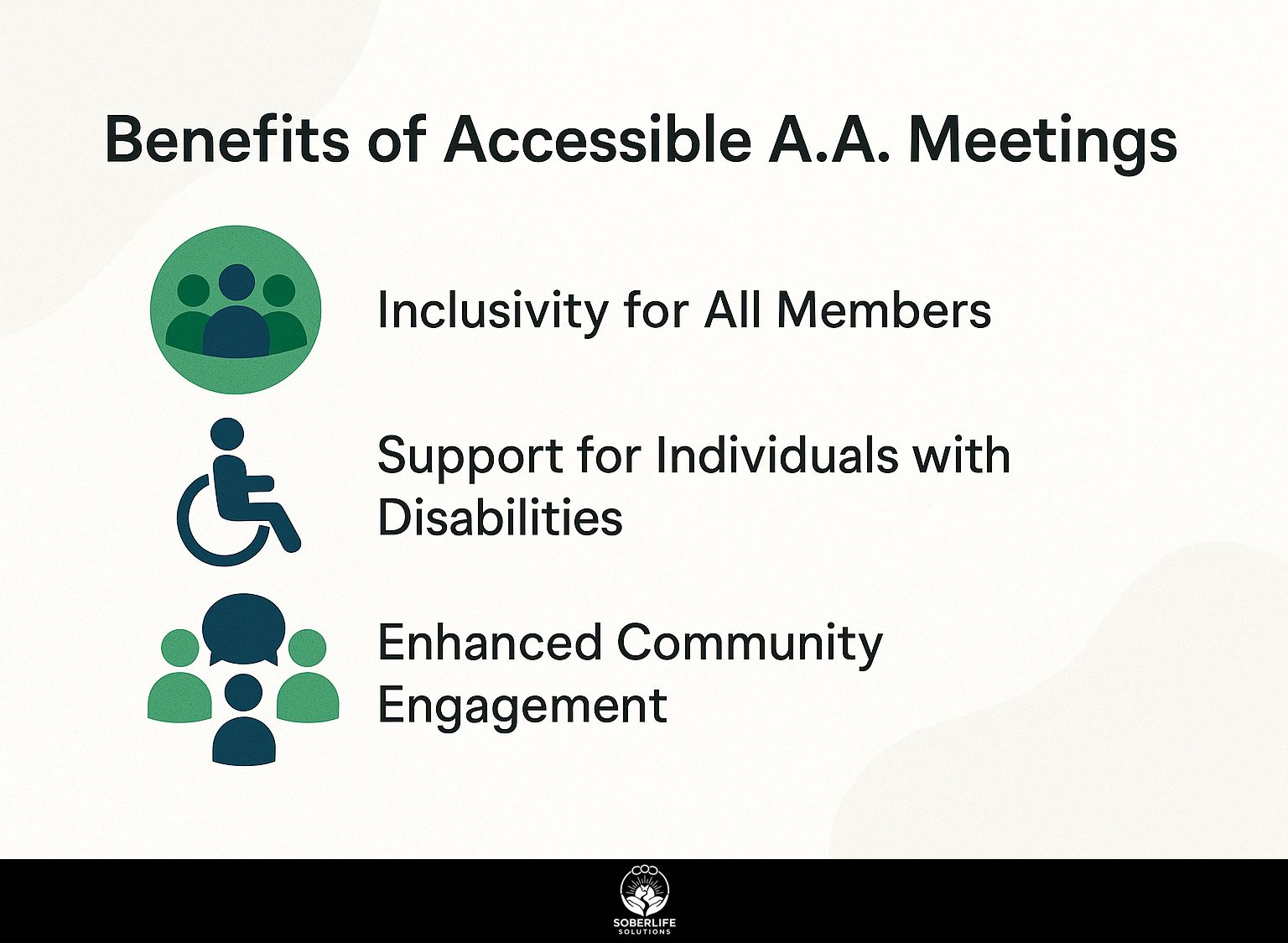 Benefits of Accessible A.A. Meetings
