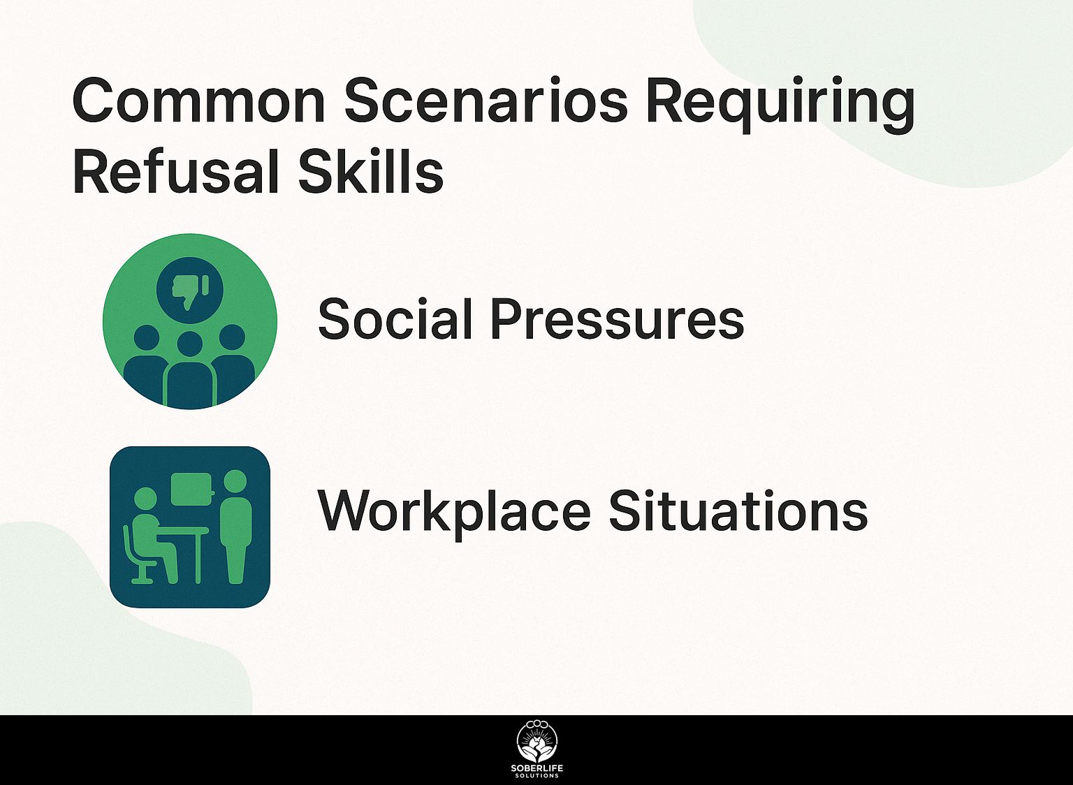 Common Scenarios Requiring Refusal Skills