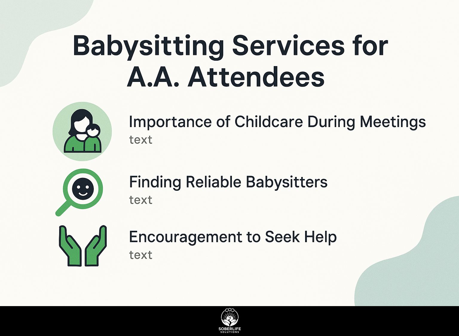 Babysitting Services for A.A. Attendees
