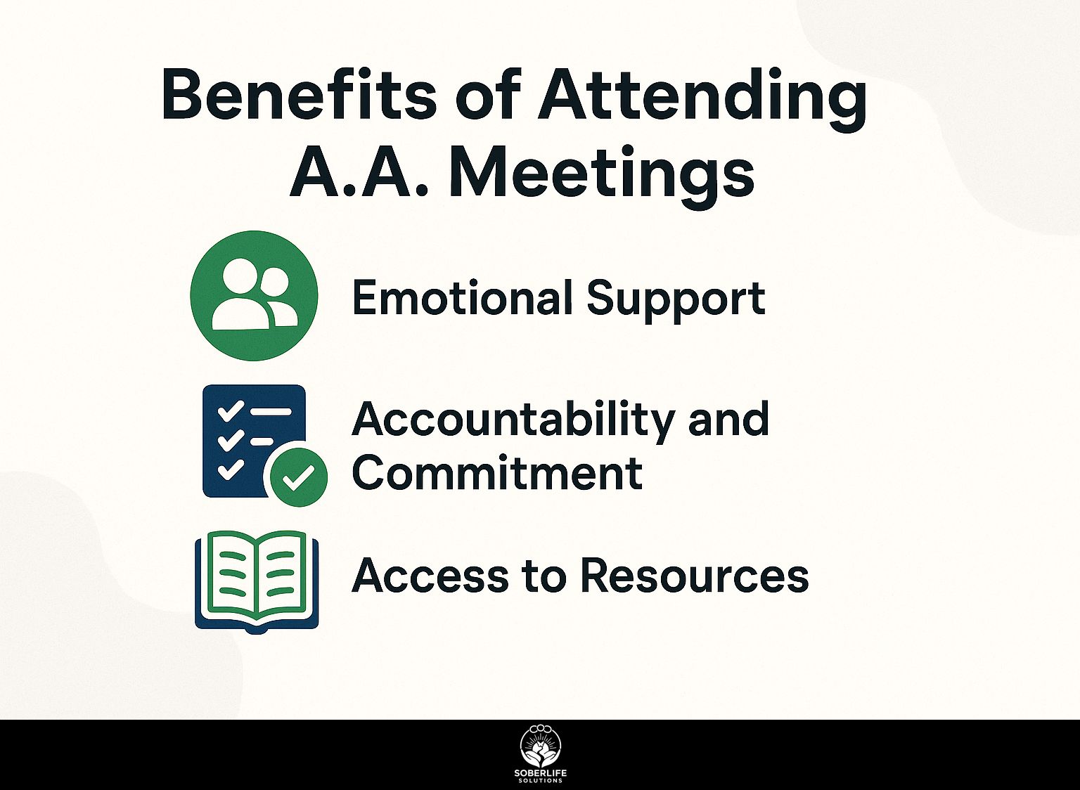 Benefits of Attending A.A. Meetings