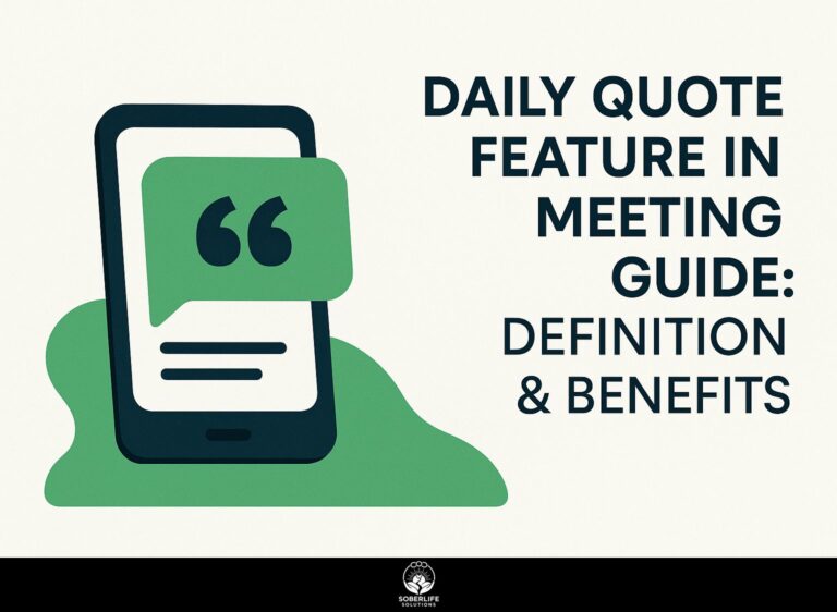 Daily Quote Feature in Meeting Guide: Definition & Benefits