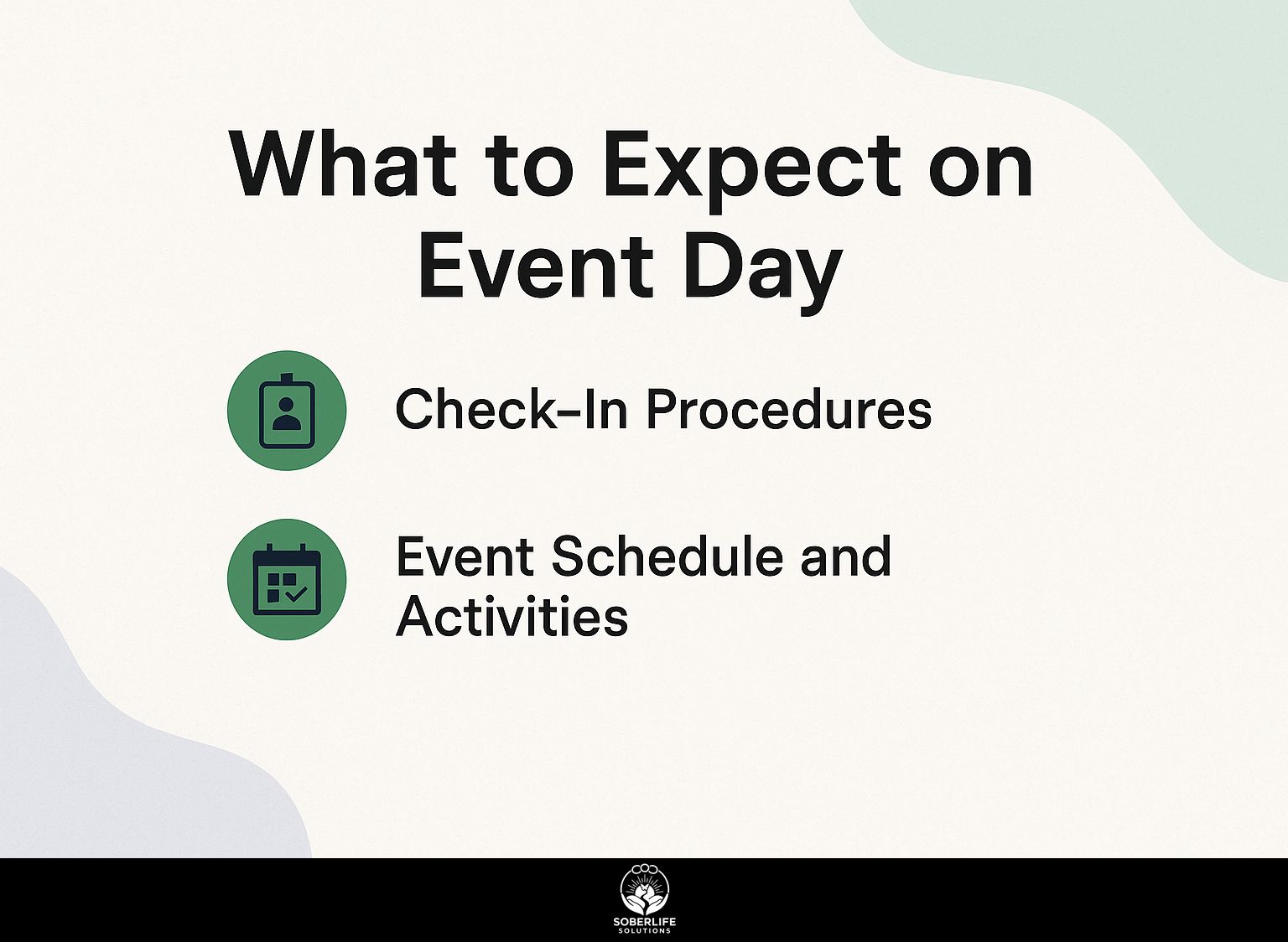 What to Expect on Event Day