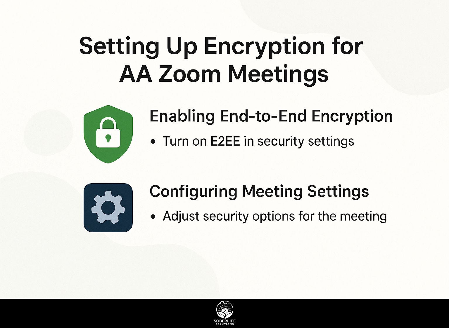 Setting Up Encryption for AA Zoom Meetings