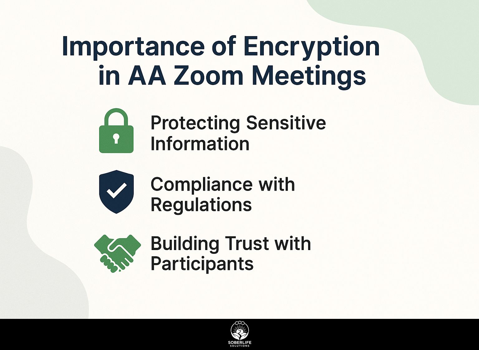 Importance of Encryption in AA Zoom Meetings