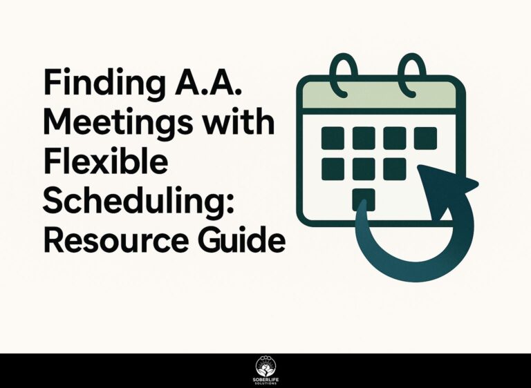 Finding A.A. Meetings with Flexible Scheduling: Resource Guide