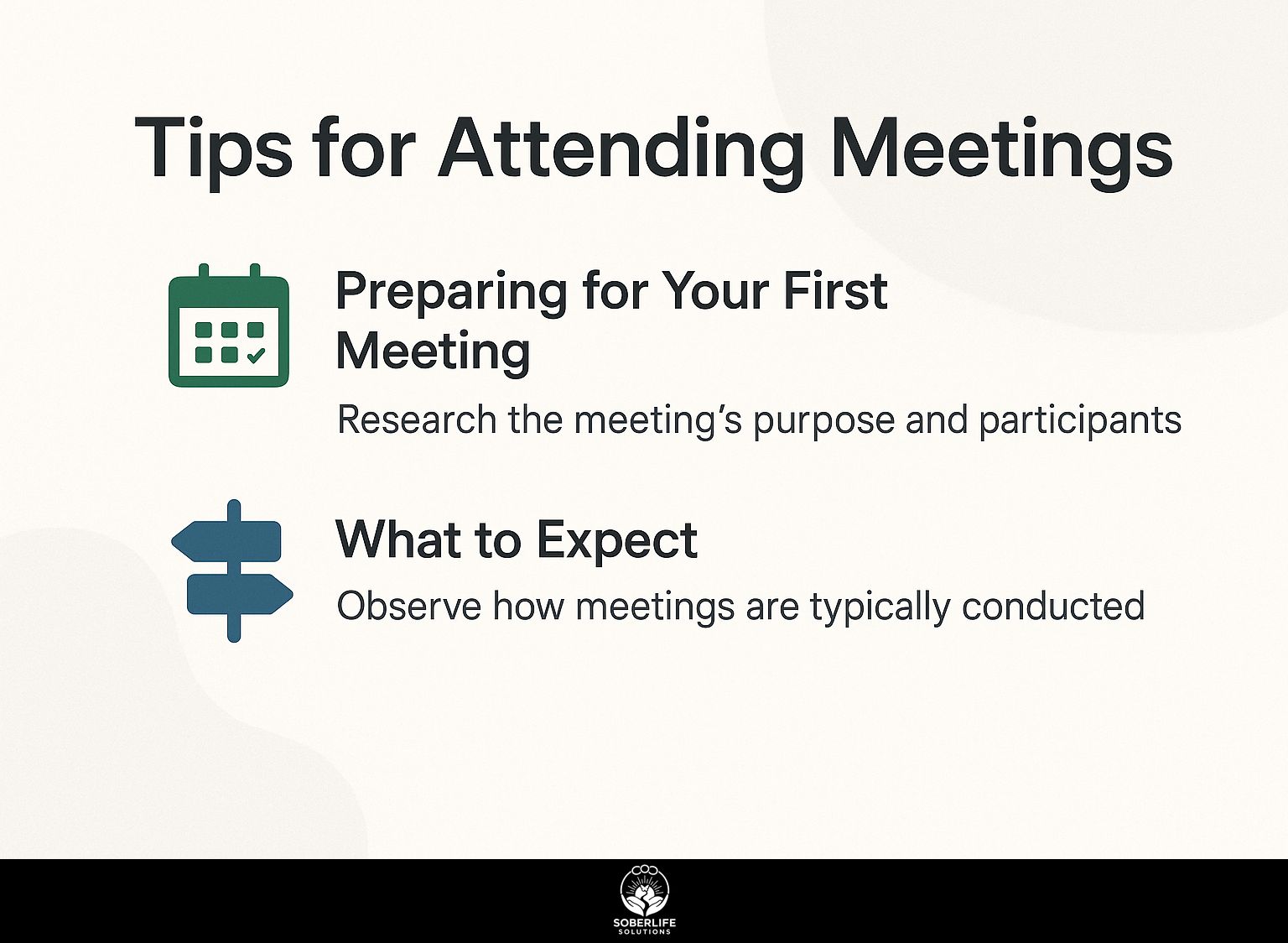 Tips for Attending Meetings