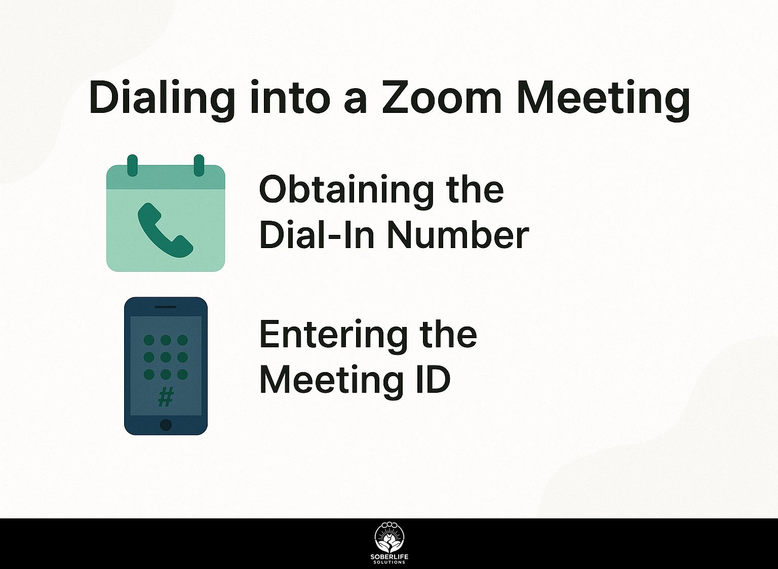 Dialing into a Zoom Meeting