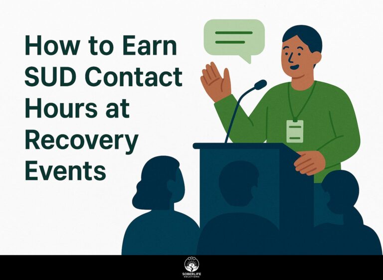 How to Earn SUD Contact Hours at Recovery Events