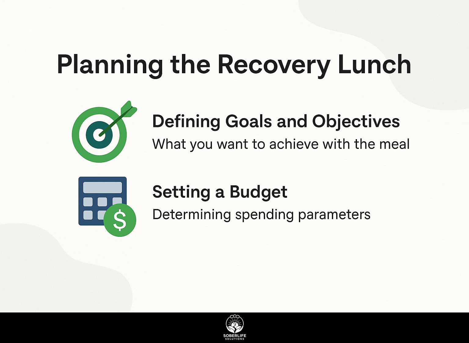Planning the Recovery Lunch