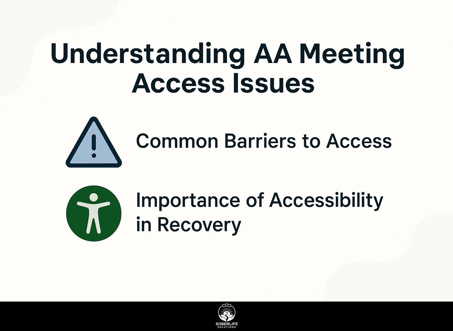 Understanding AA Meeting Access Issues