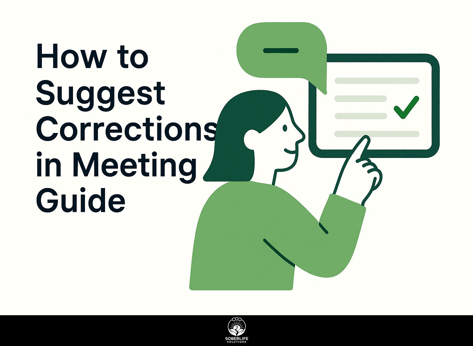 How to Suggest Corrections in Meeting Guide