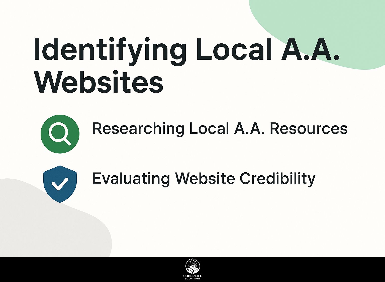 Identifying Local A.A. Websites