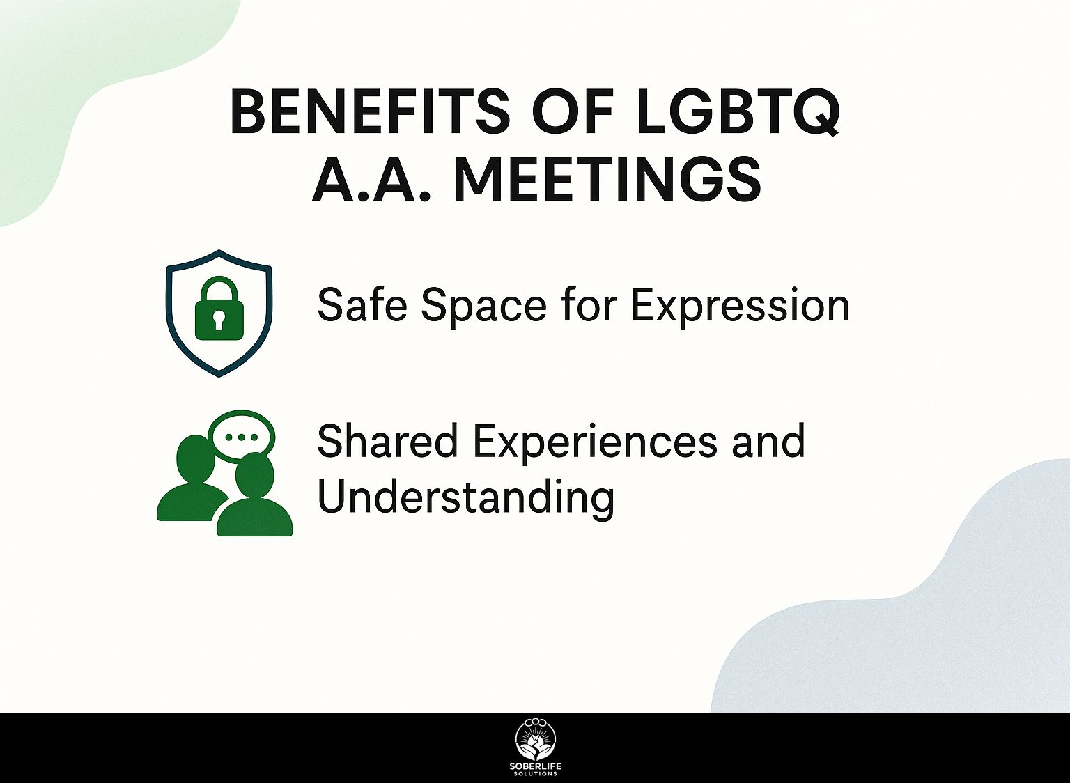 Benefits of LGBTQ A.A. Meetings