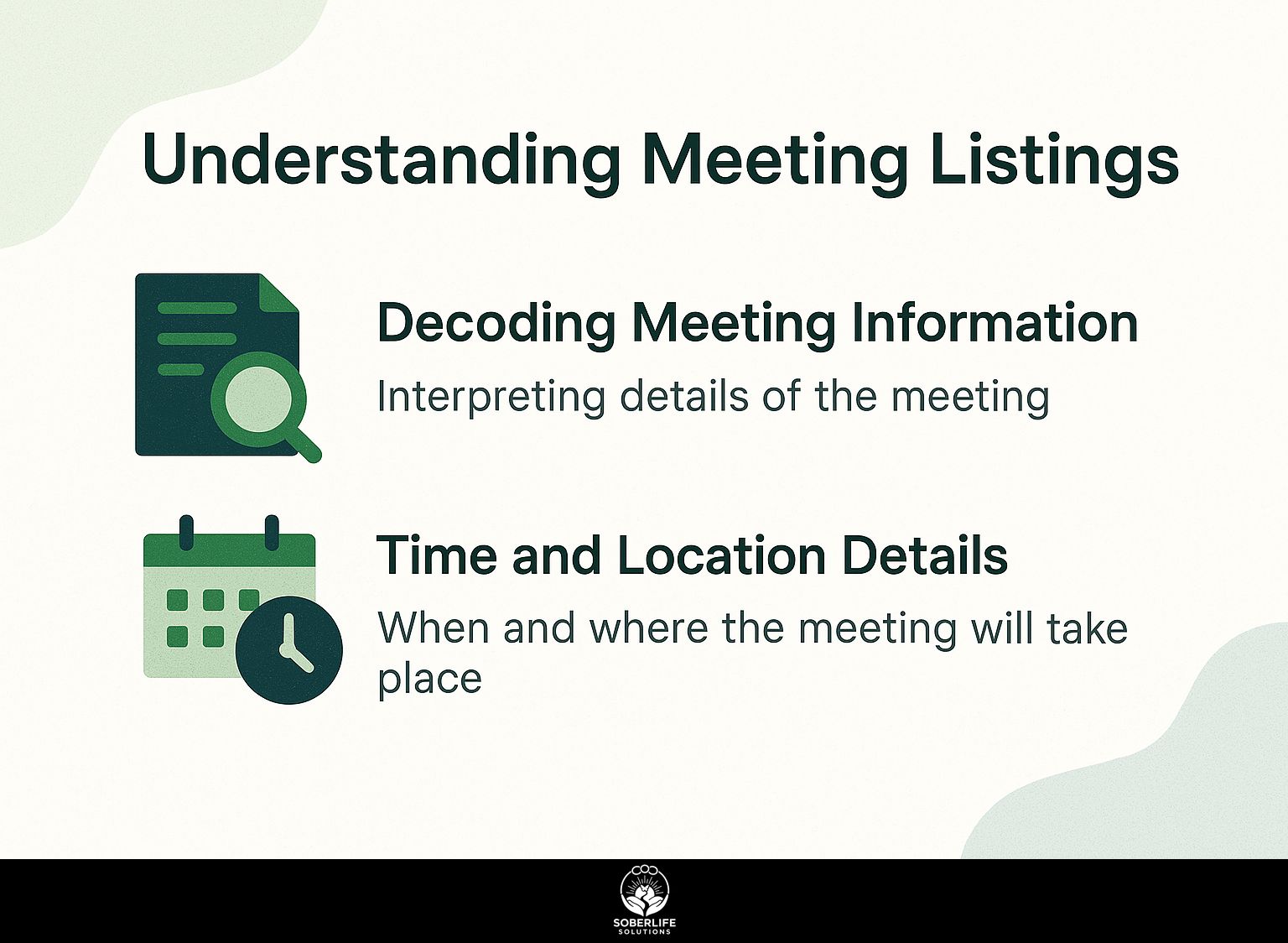 Understanding Meeting Listings