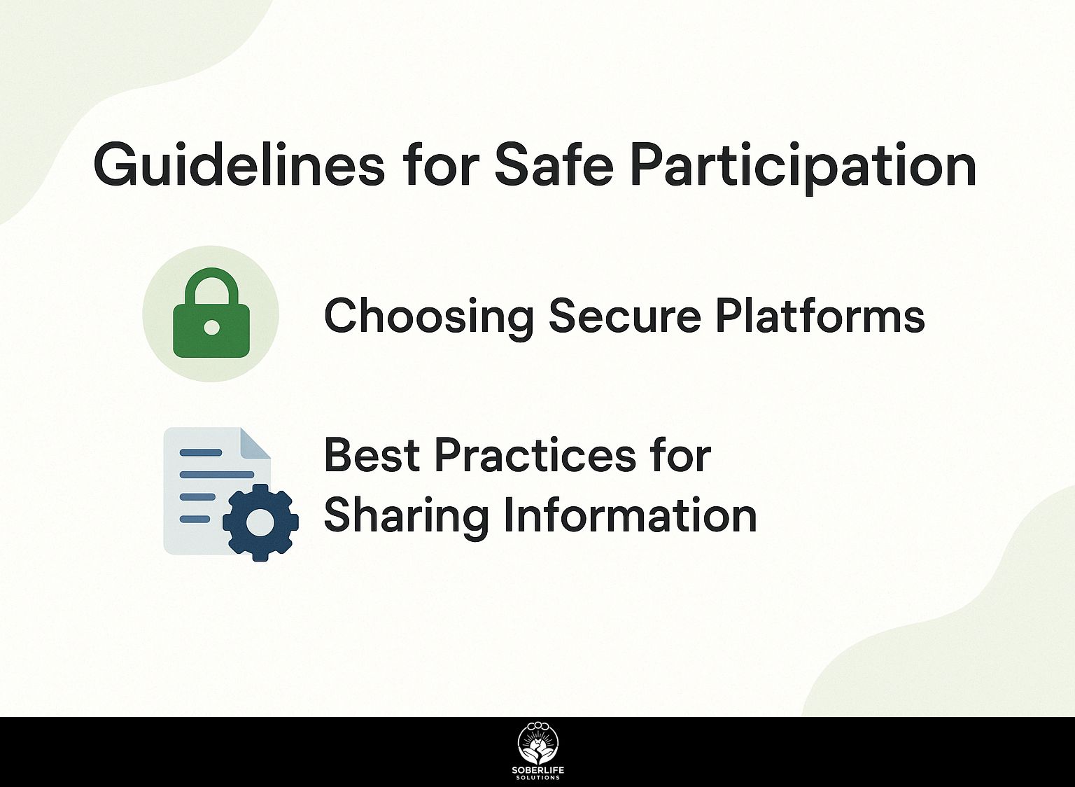 Guidelines for Safe Participation