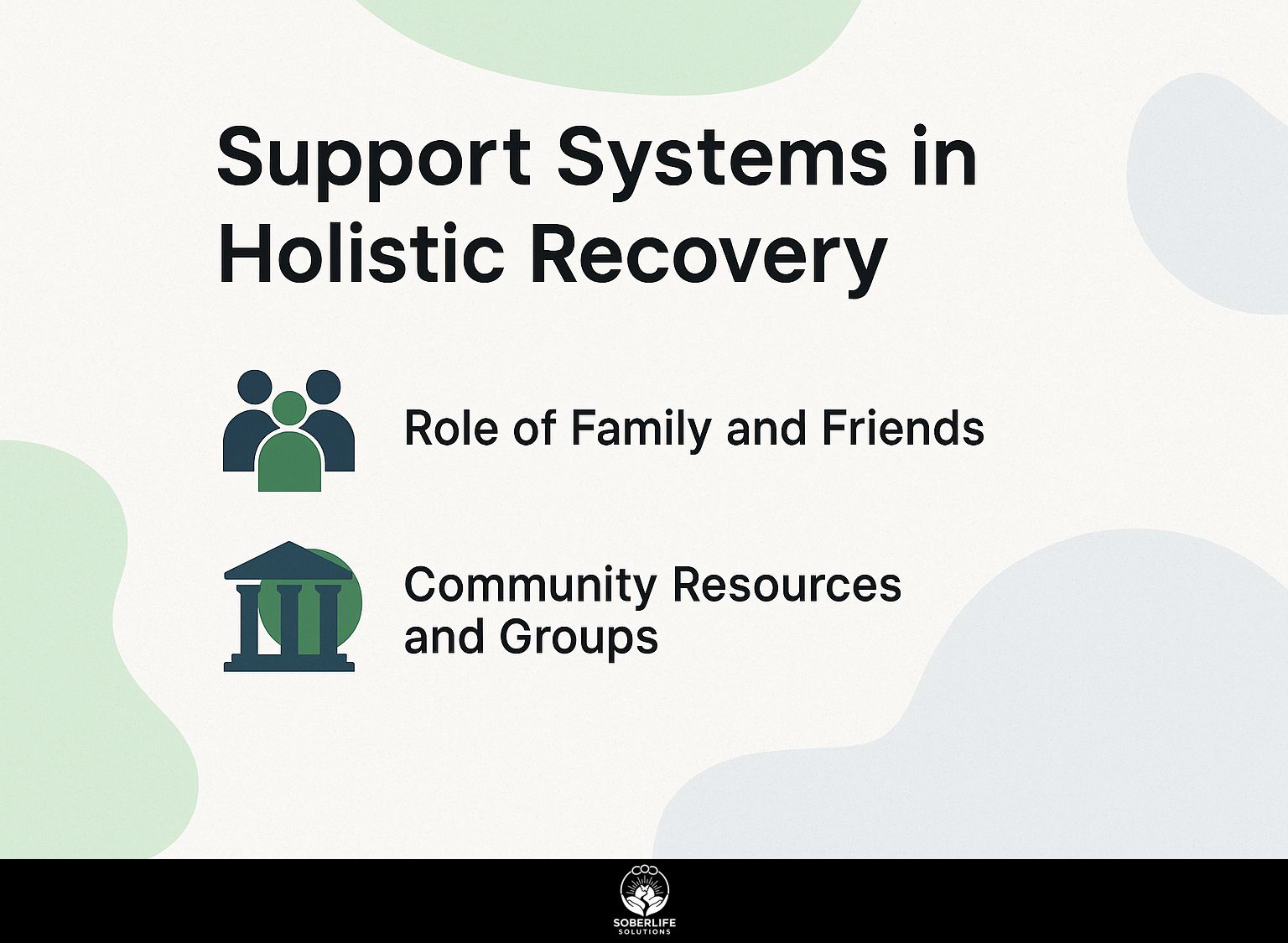 Support Systems in Holistic Recovery