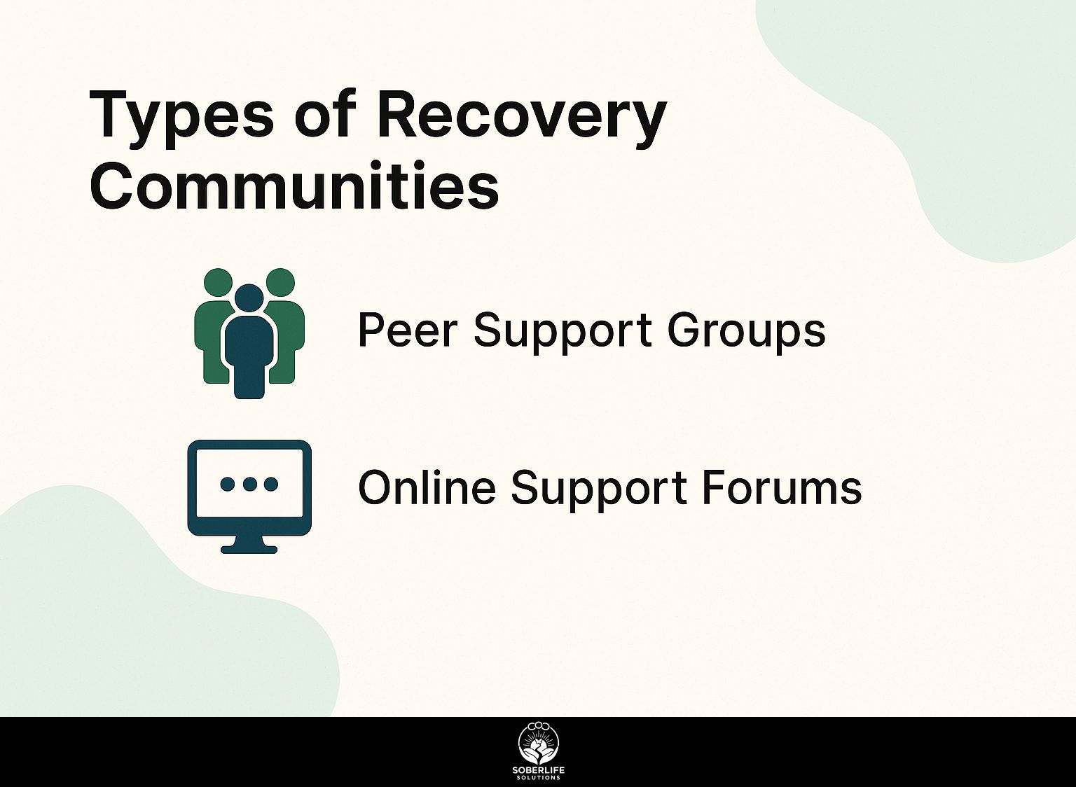 Types of Recovery Communities
